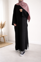 Sitr abaya + Sous-Robe Blanche