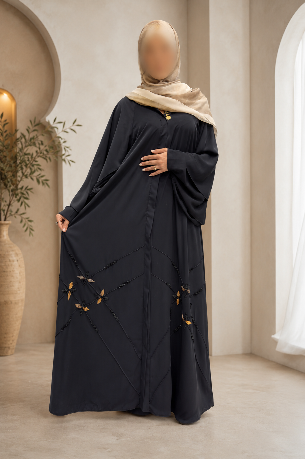 Abaya Nayla Brodée – Sitr Essentials