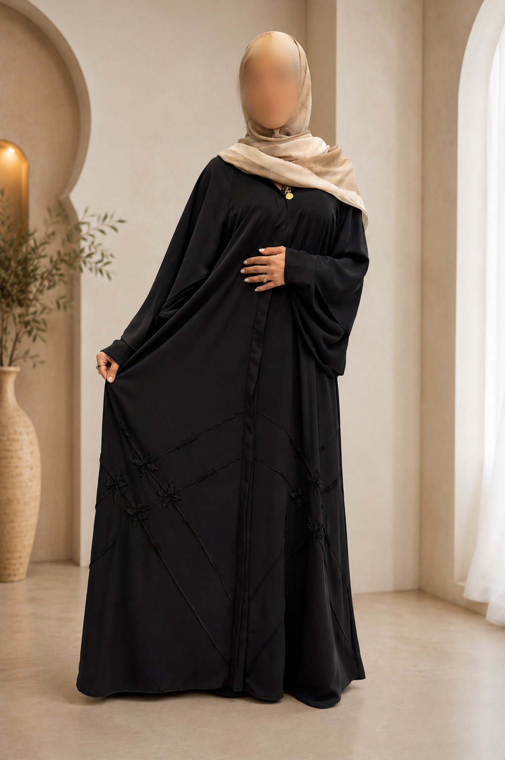 Abaya Nayla Brodée – Sitr Essentials