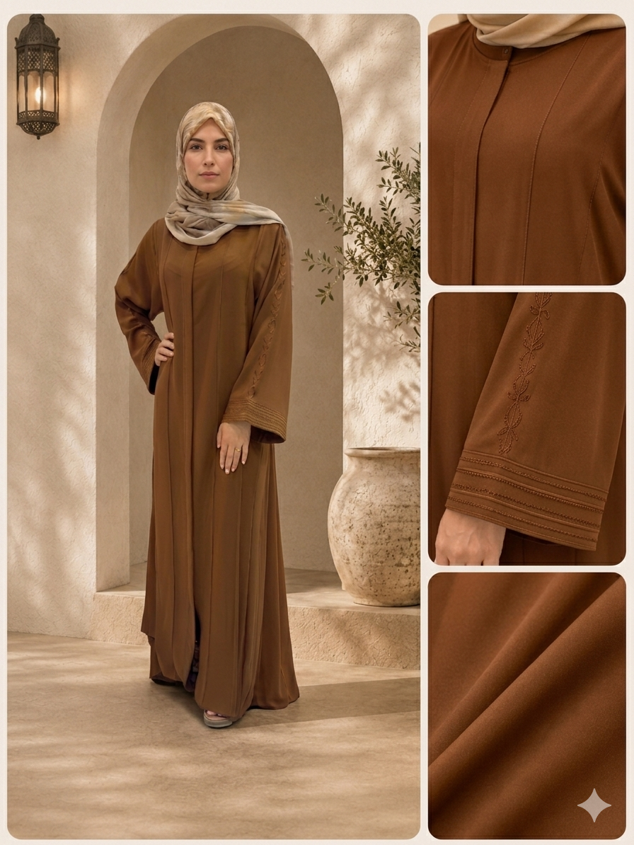 Abaya Anifa Brodée – Sitr Essentials  crepe KOREA