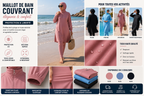 🌊 Maillot de Bain Couvrant Femme | مايوه سباحة محتشم للنساء