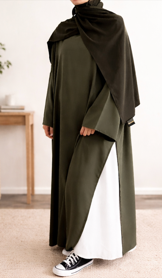 Sitr Abaya + Sous-Robe Blanche